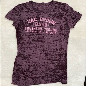 Authentic vintage Zac Brown Band Southern ground concert tee